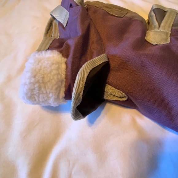 Hunter Insulated Mauve/Gray Winter Dog Coat (16” Length) - Picture 3 of 10